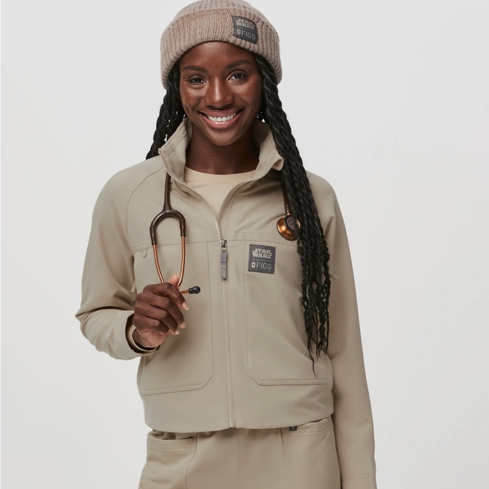 FIGS Women’s Mandalore Dark Saber Scrub Jacket